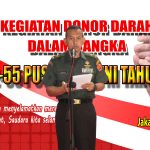 Peringati Hari Jadi Ke-55, Pusbintal TNI Gelar Donor Darah